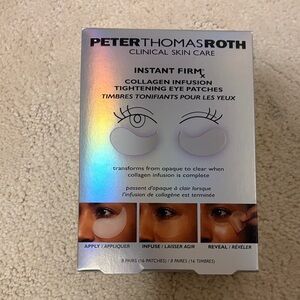 New in Box Peter Thomas Roth Instant Firm Collagen Eye Patches - TikTok Viral